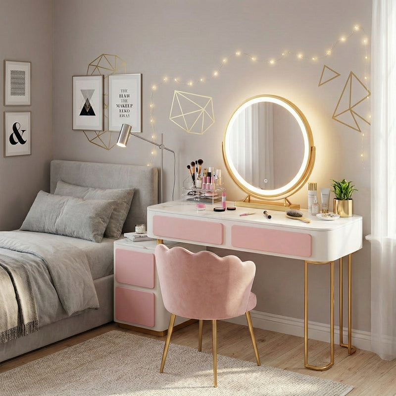 שידת איפור לבנות