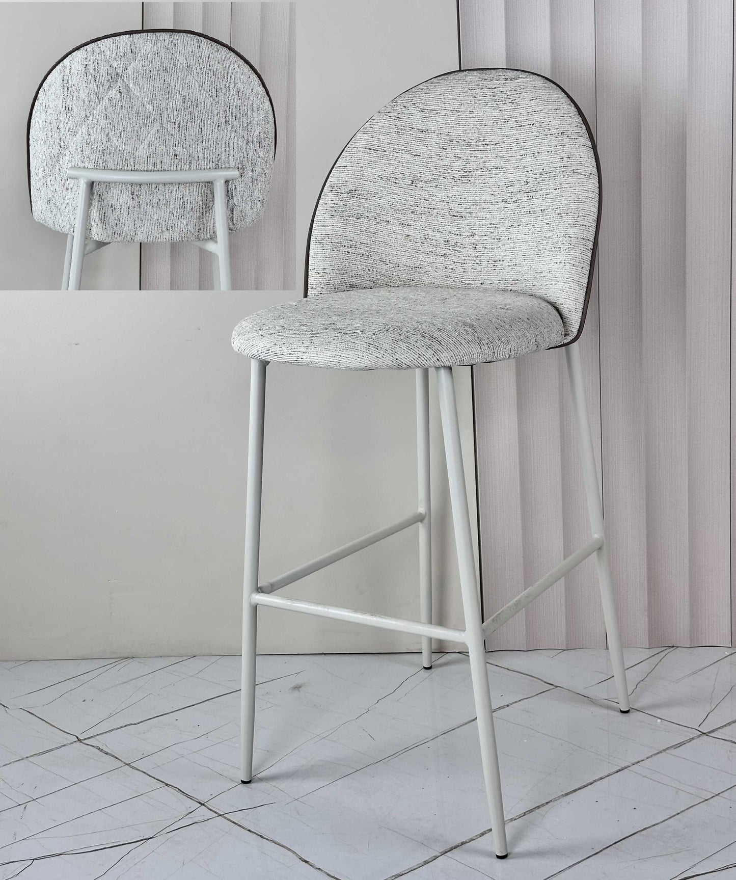 כיסא בר רגל שמנת ROYAL